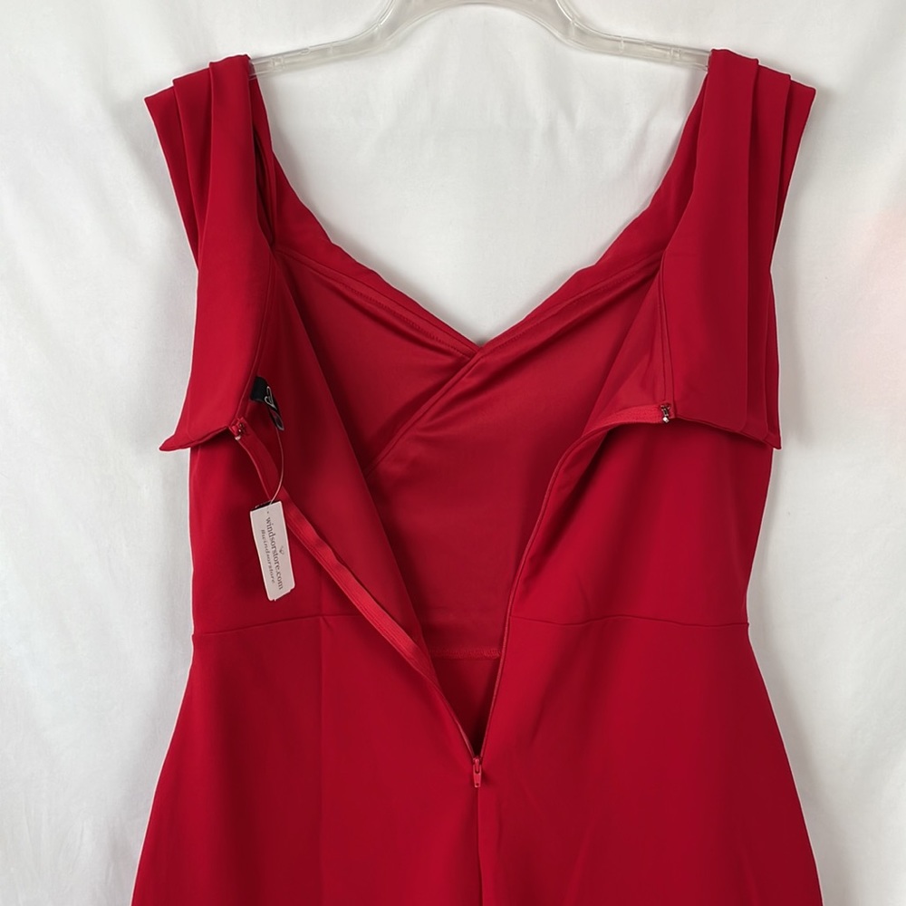 NWT Windsor Fire Engine Red Off the Shoulder Bodycon Dress - Size 2X - Picture 10 of 15